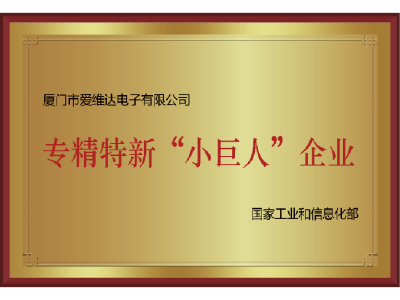 國(guó)家專精特新“小巨人”企業(yè)